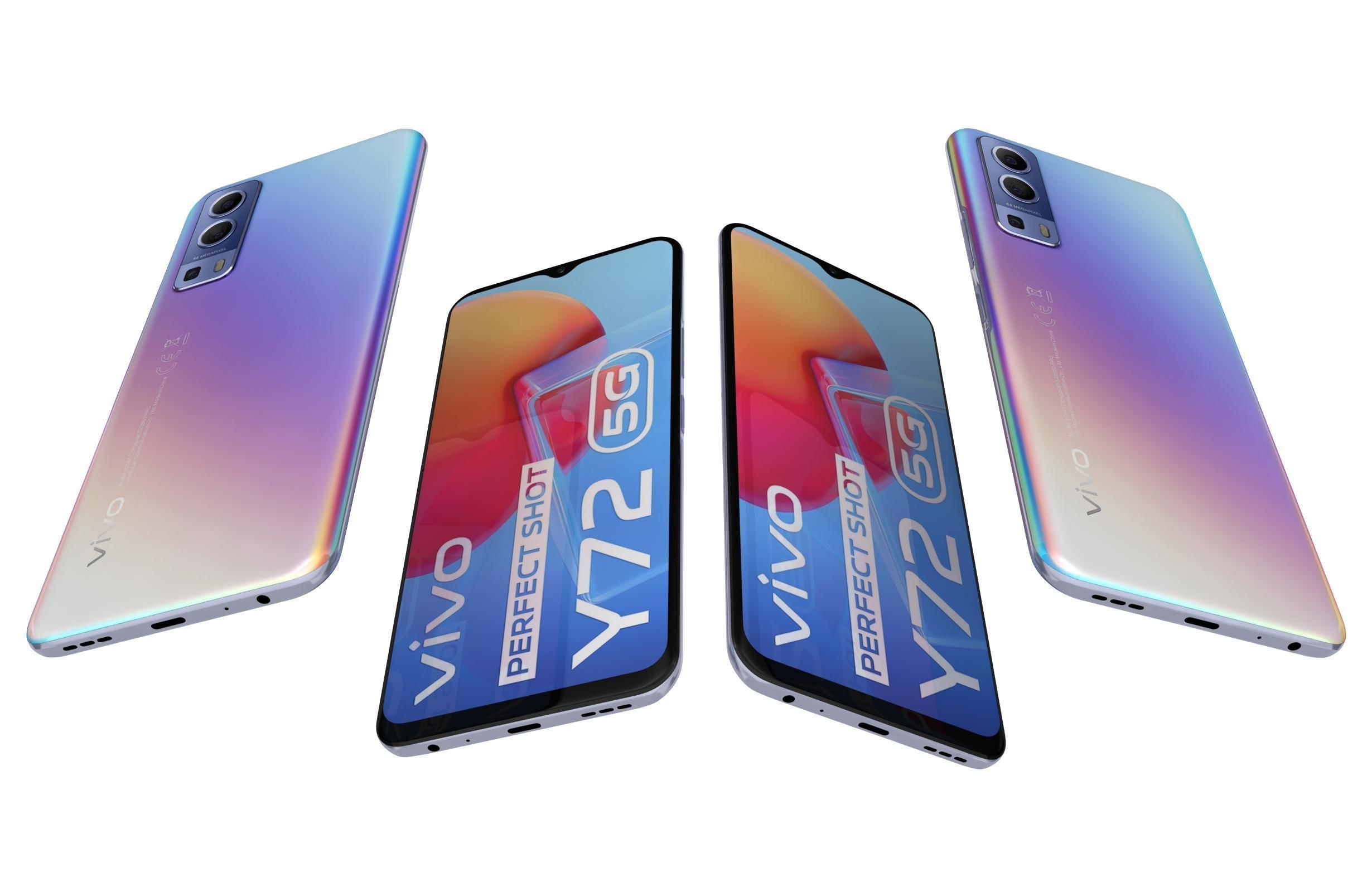 Vivo Y72 Graphite Black And Dream Glow 3D model_11