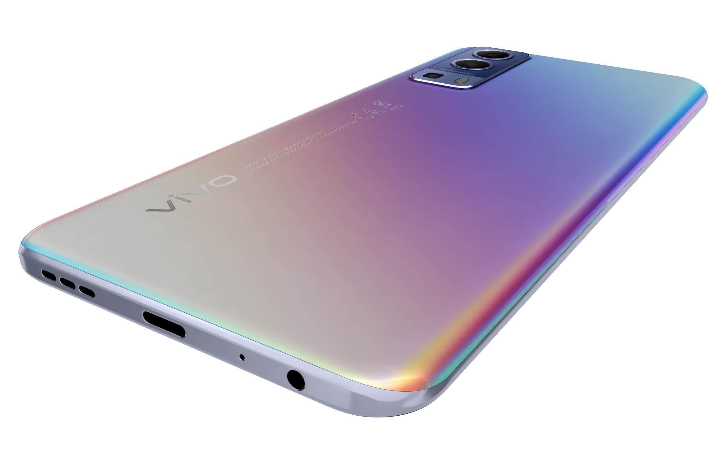 Vivo Y72 Graphite Black And Dream Glow 3D model_23