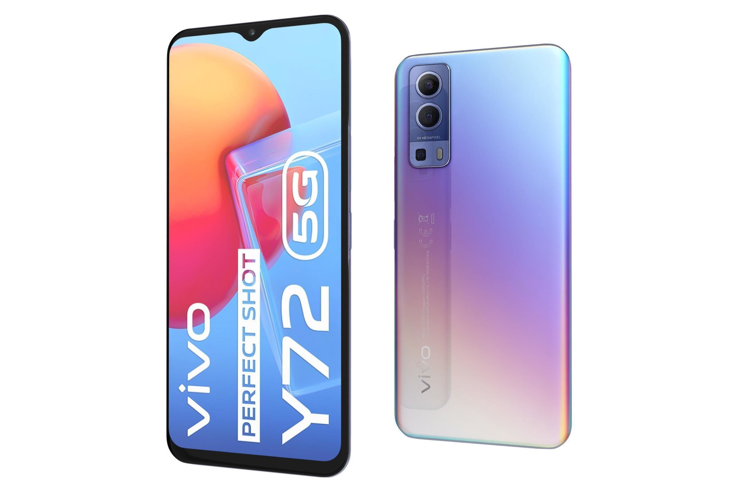 Vivo Y72 Graphite Black And Dream Glow 3D model_27