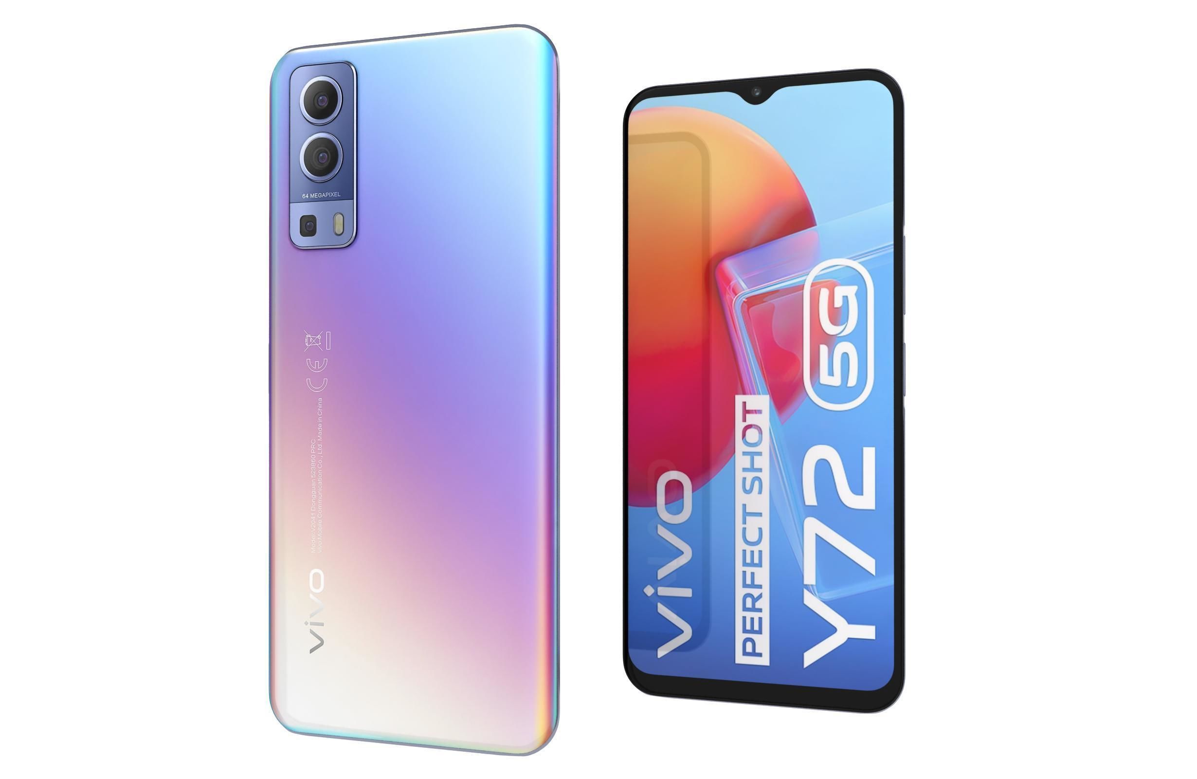 Vivo Y72 Graphite Black And Dream Glow 3D model_29