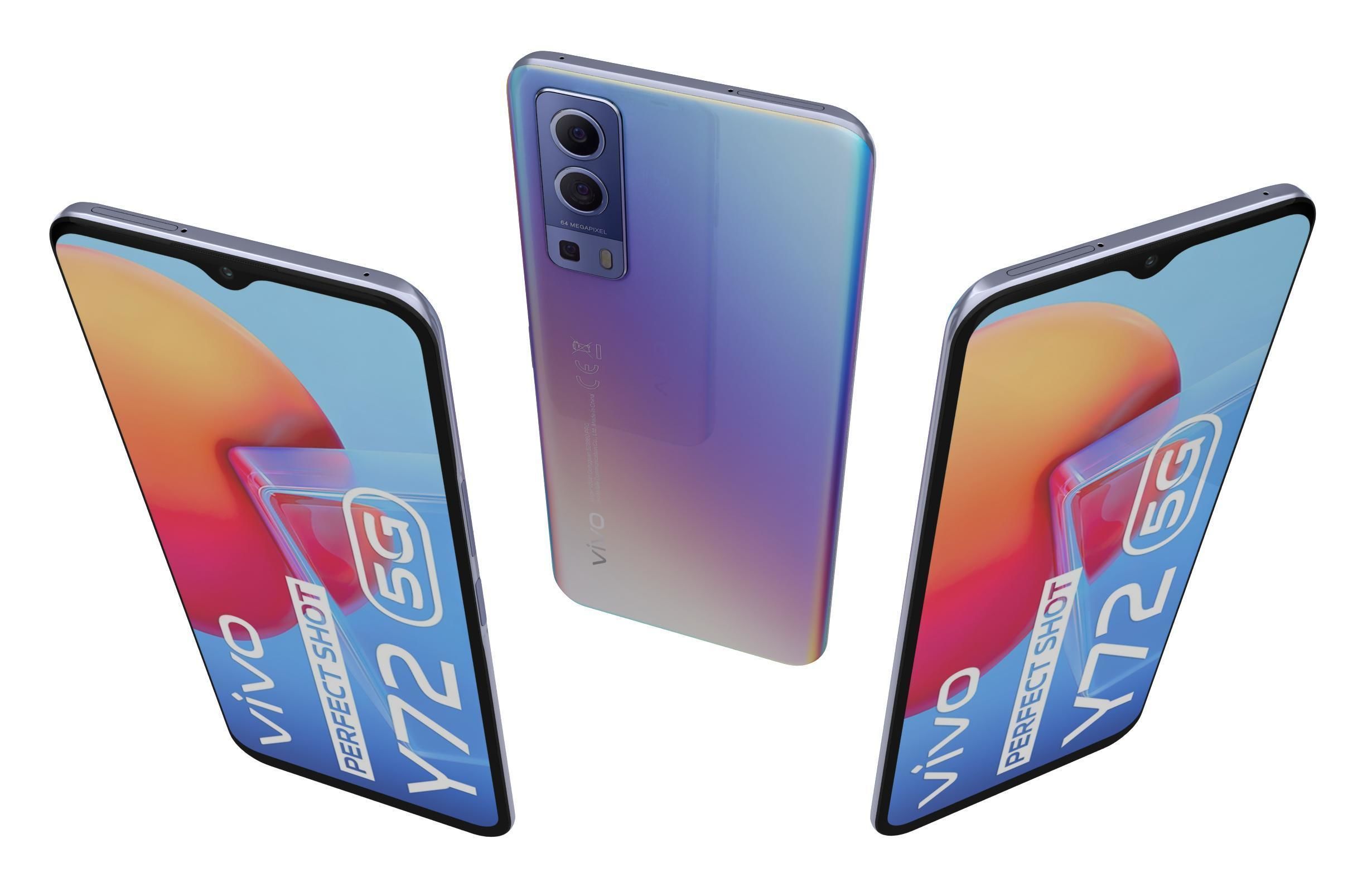 Vivo Y72 Graphite Black And Dream Glow 3D model_9