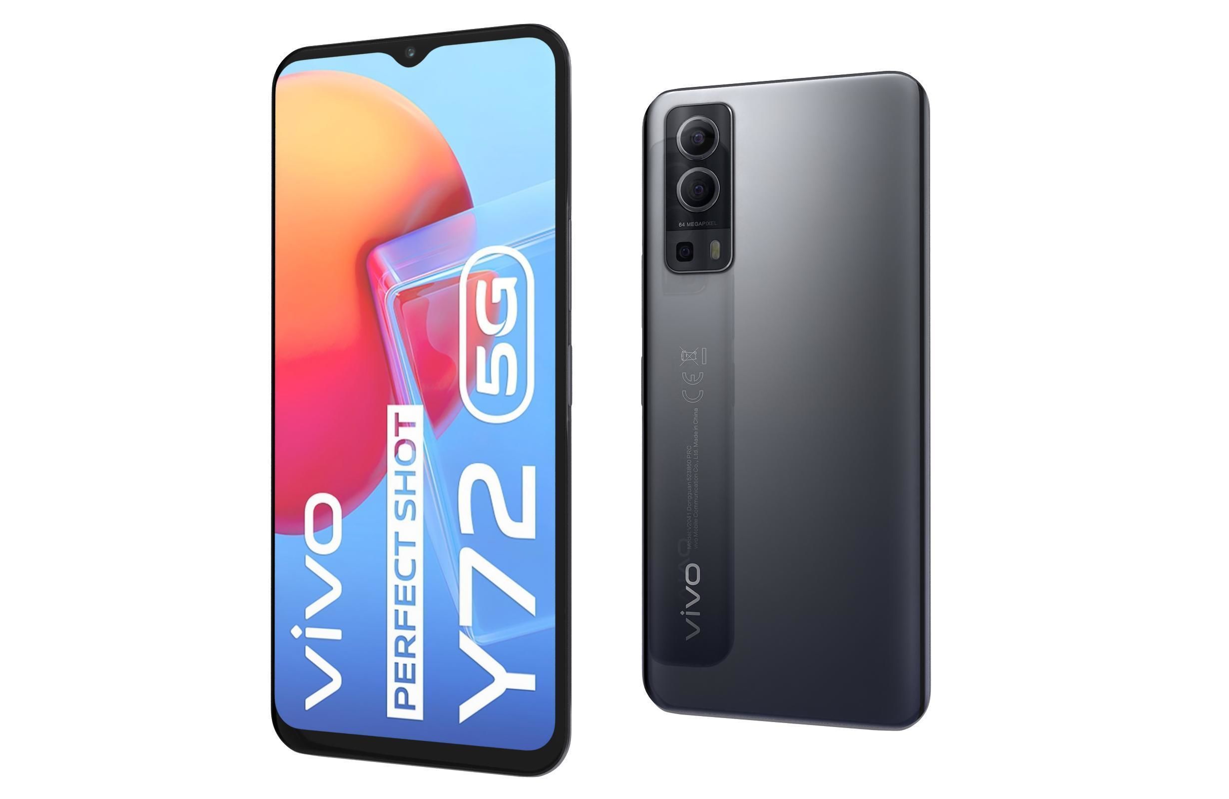 Vivo Y72 Graphite Black And Dream Glow 3D model_26