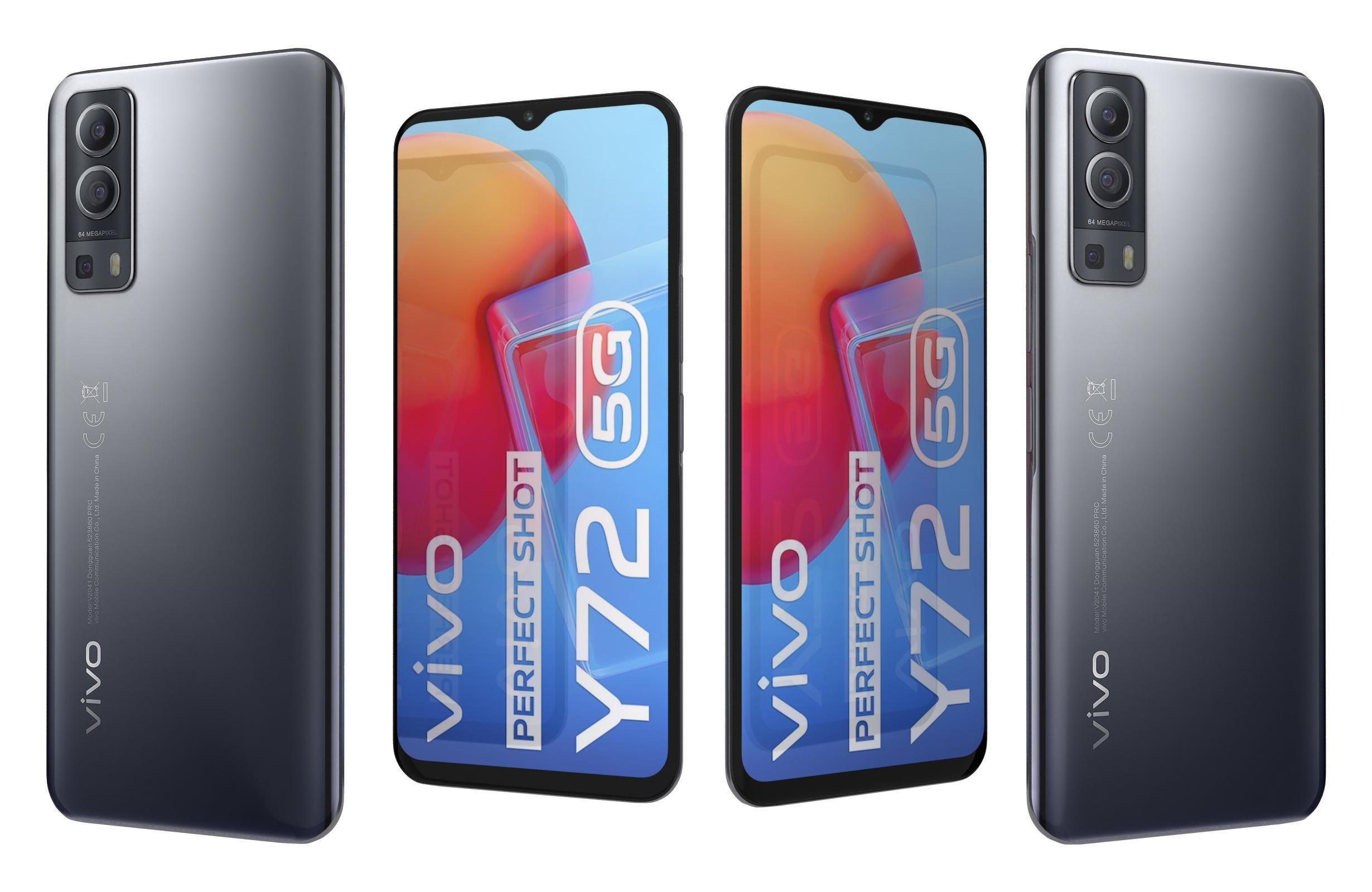 Vivo Y72 Graphite Black And Dream Glow 3D model_4