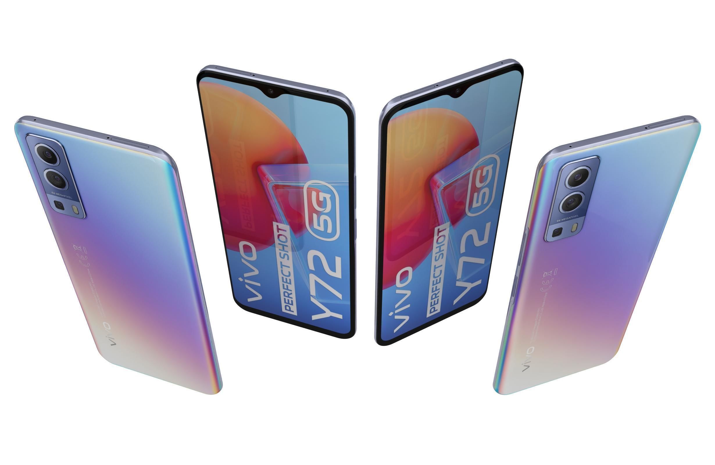 Vivo Y72 Graphite Black And Dream Glow 3D model_7