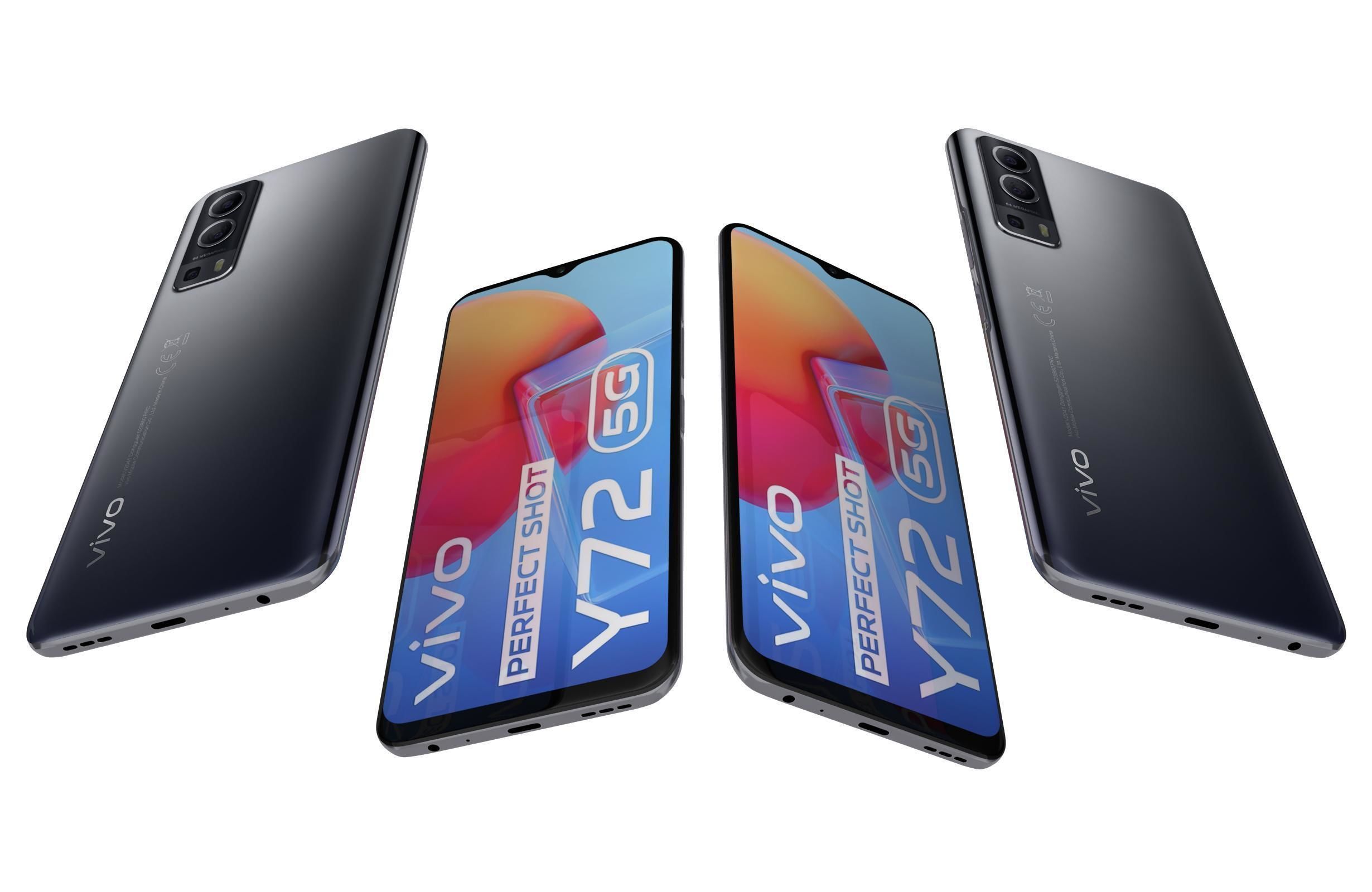 Vivo Y72 Graphite Black And Dream Glow 3D model_10