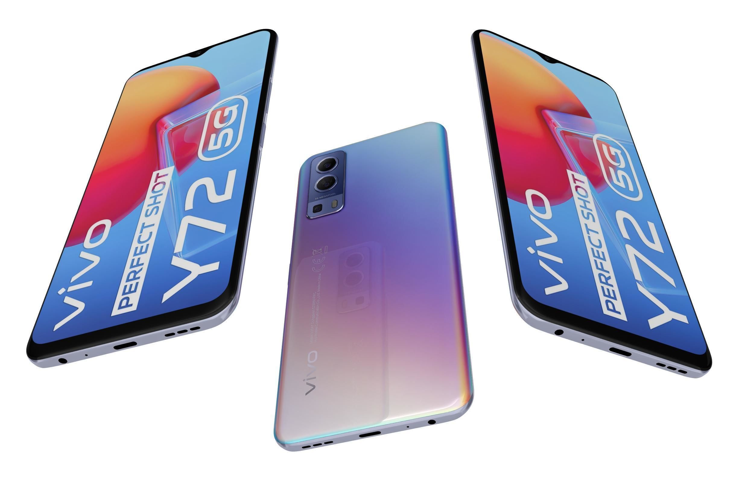 Vivo Y72 Graphite Black And Dream Glow 3D model_12