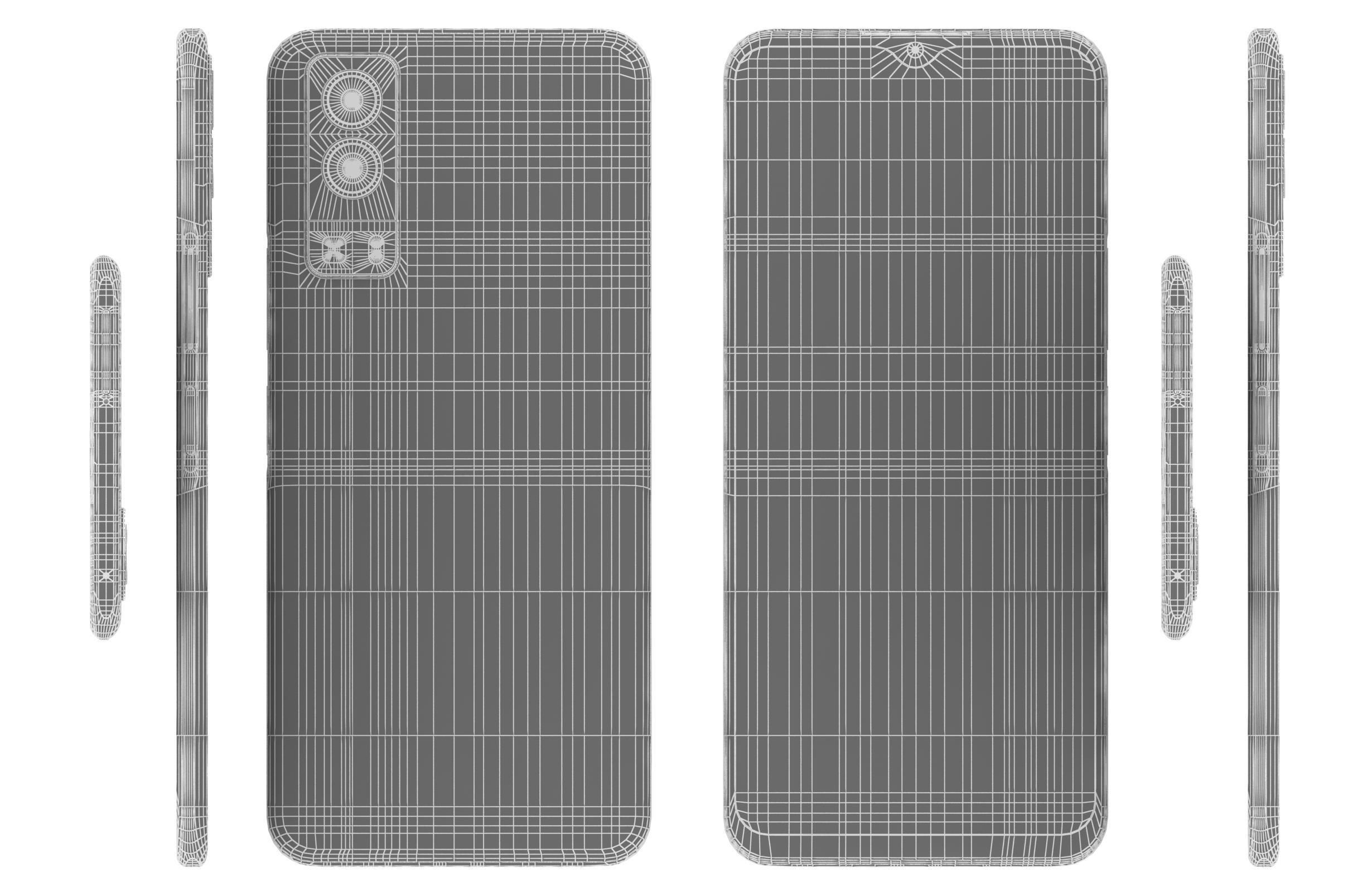 Vivo Y72 Graphite Black And Dream Glow 3D model_33