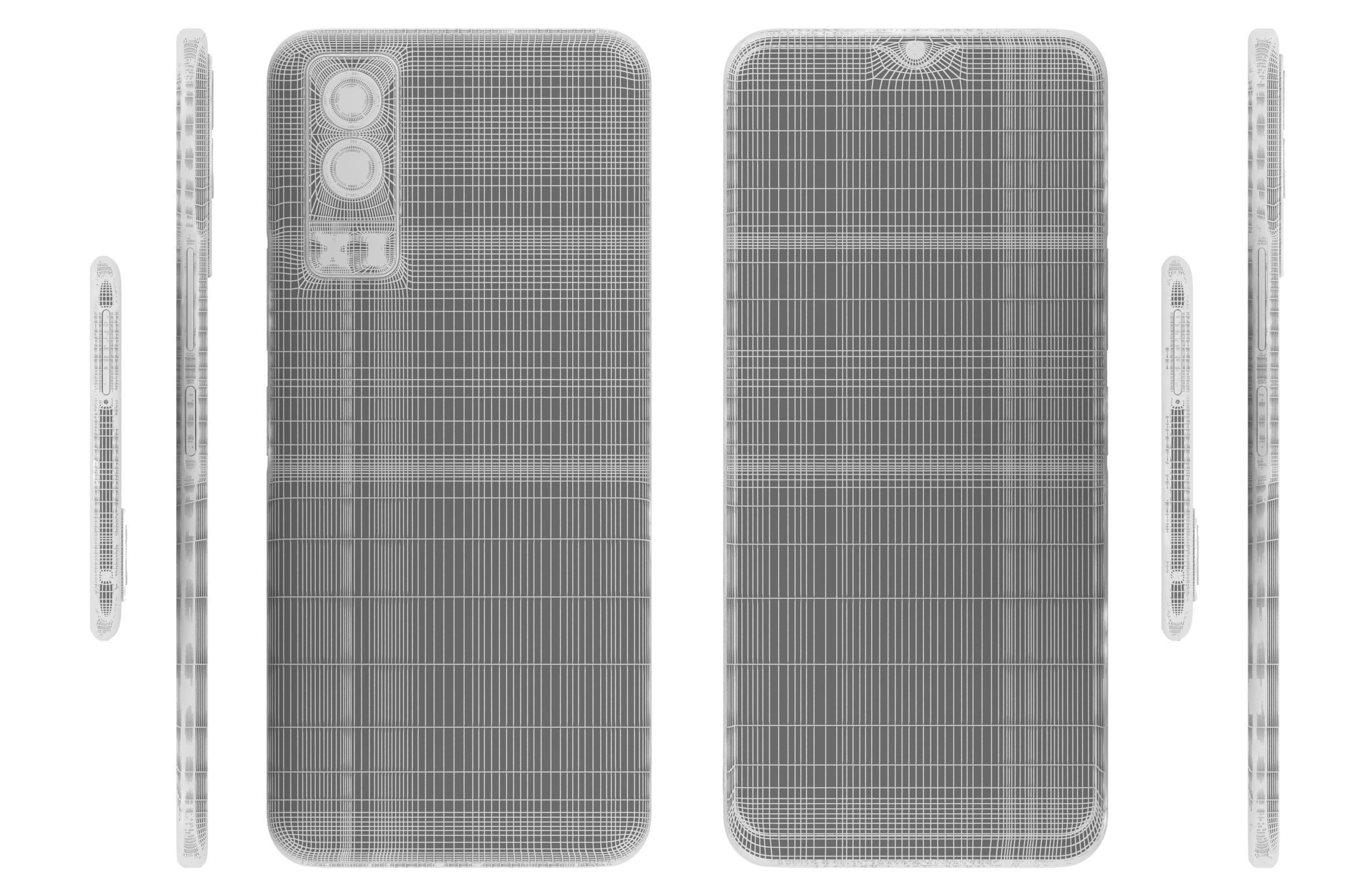 Vivo Y72 Graphite Black And Dream Glow 3D model_34