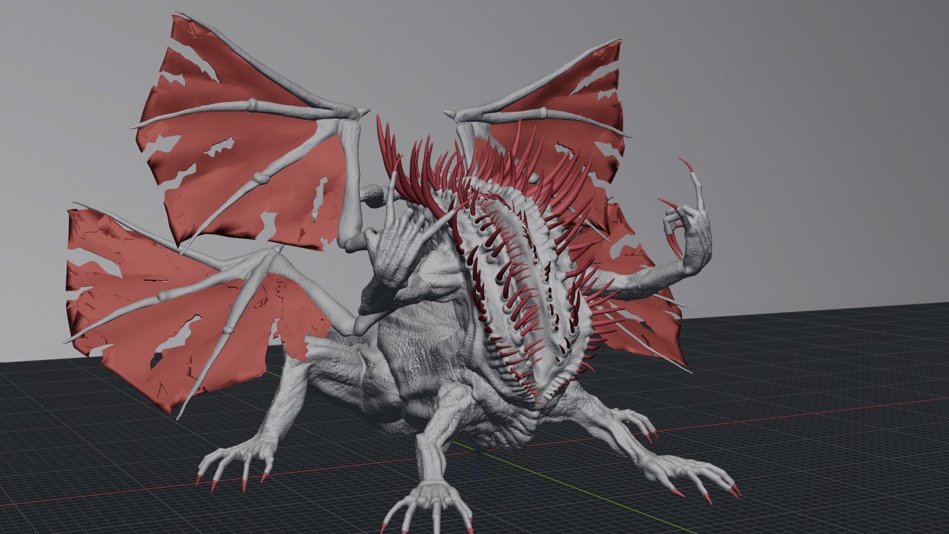 Gaping Dragon From Dark Souls game 3D model_3