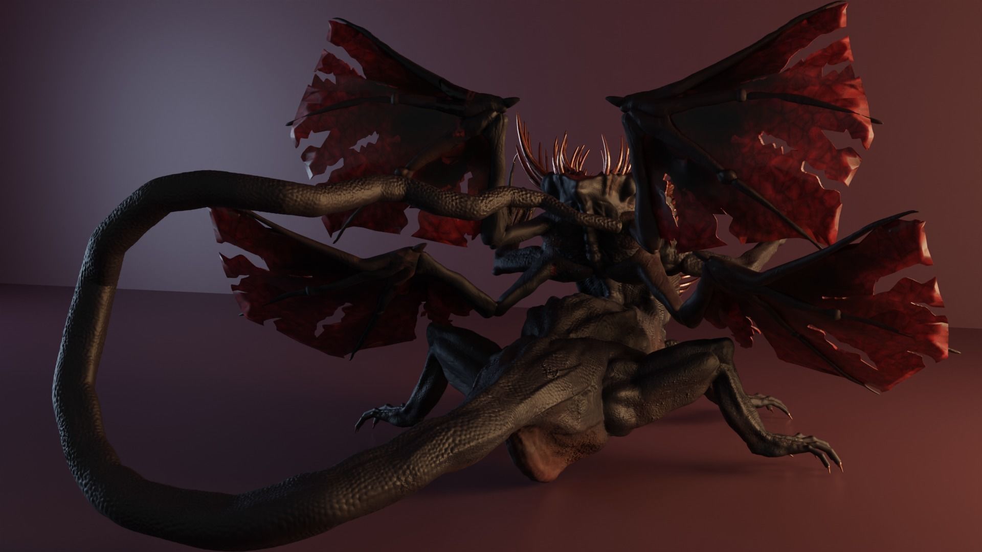 Gaping Dragon From Dark Souls game 3D model_1