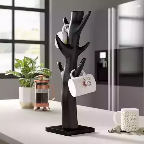 Katlyn Decorative Wooden Mug Tree