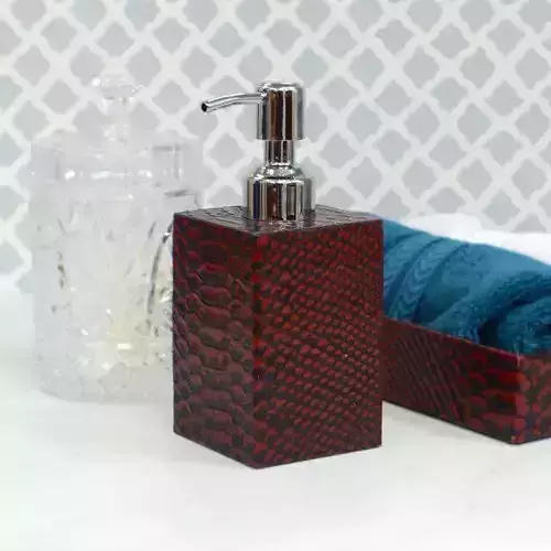Gloria Genuine Leather Soap and Lotion Dispenser 3D model