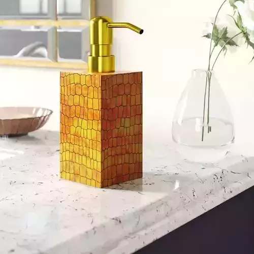 Tamara Genuine Leather Soap Dispenser 3D model