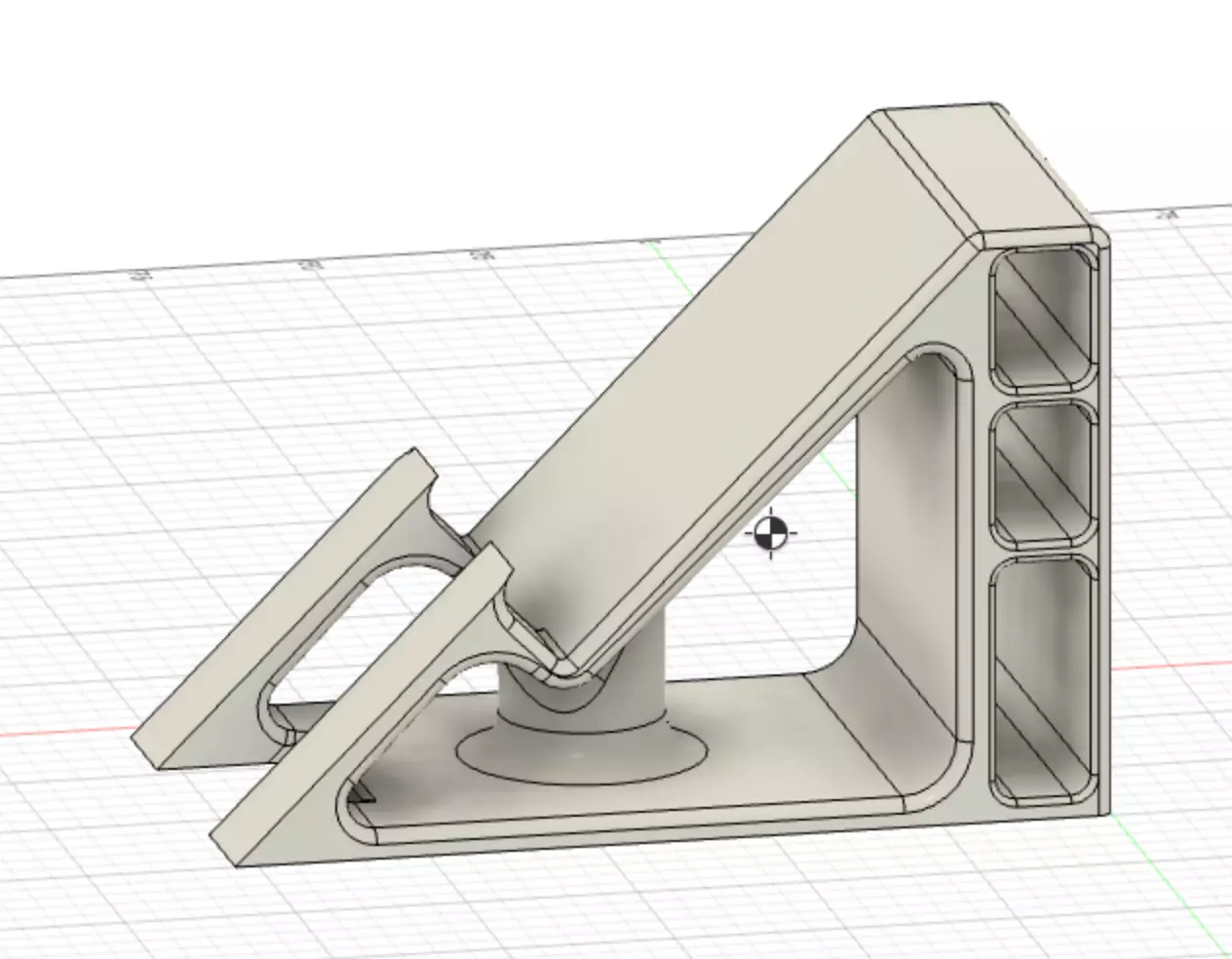 Phone Holder with container for pencils 3D print model_0