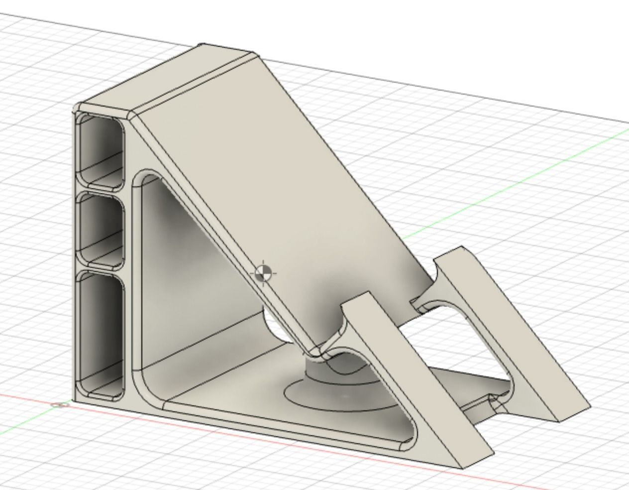 Phone Holder with container for pencils 3D print model_1