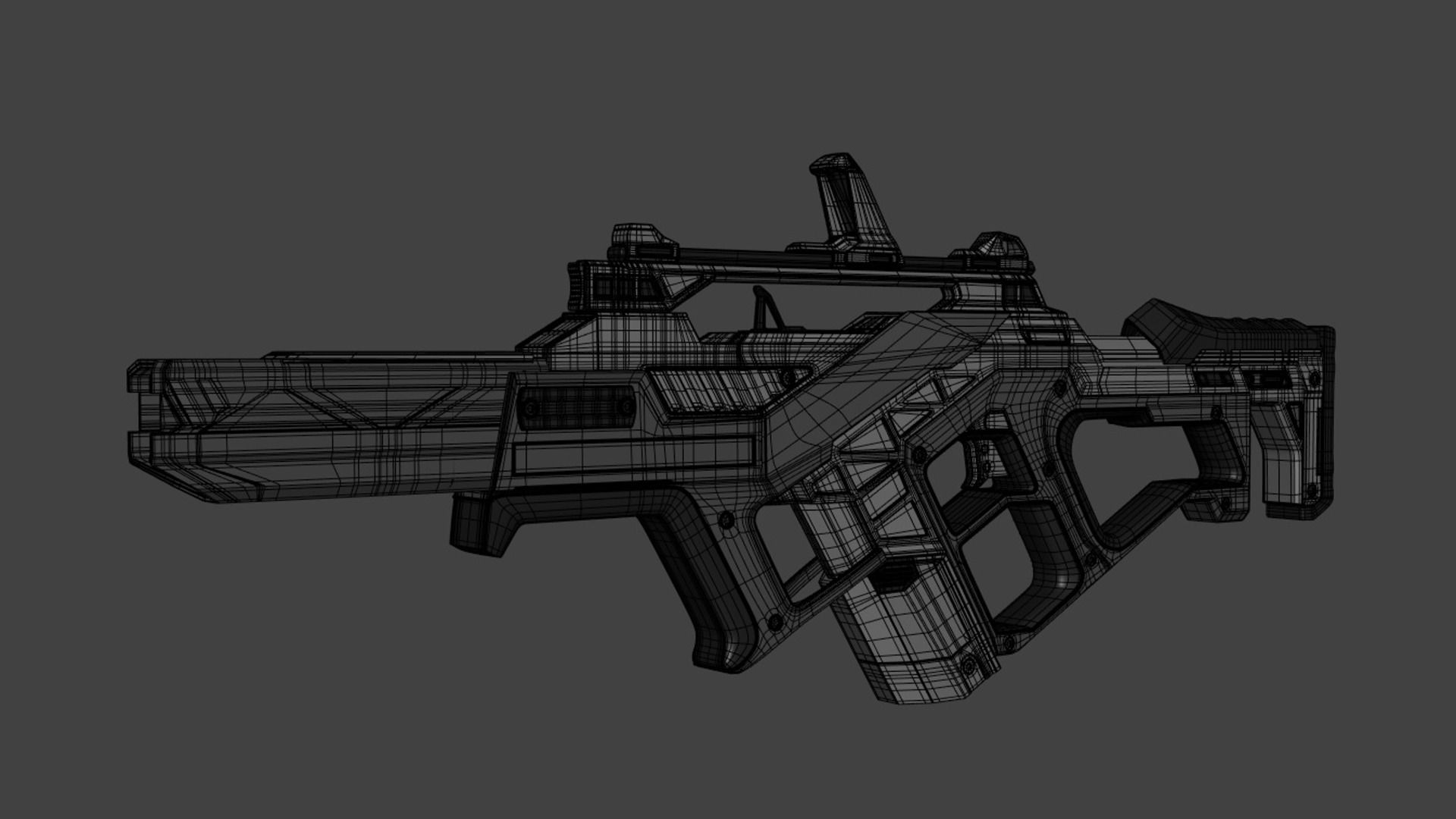 SCANN Weapon Concept Free low-poly 3D model_5