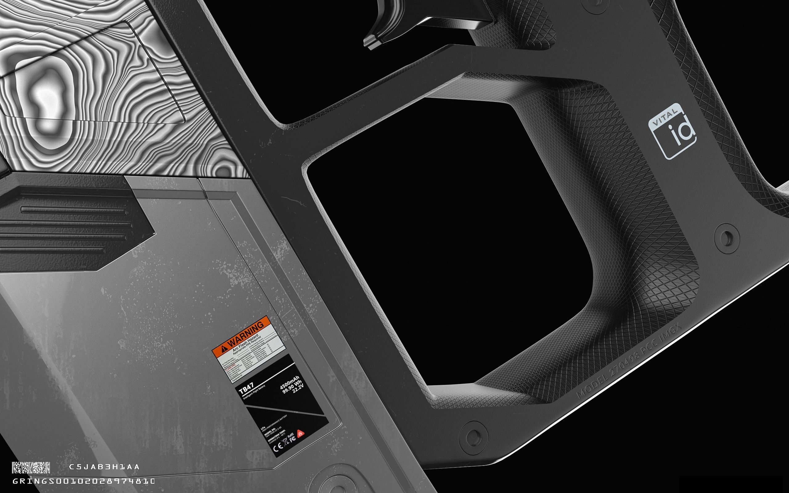 SCANN Weapon Concept Free low-poly 3D model_2