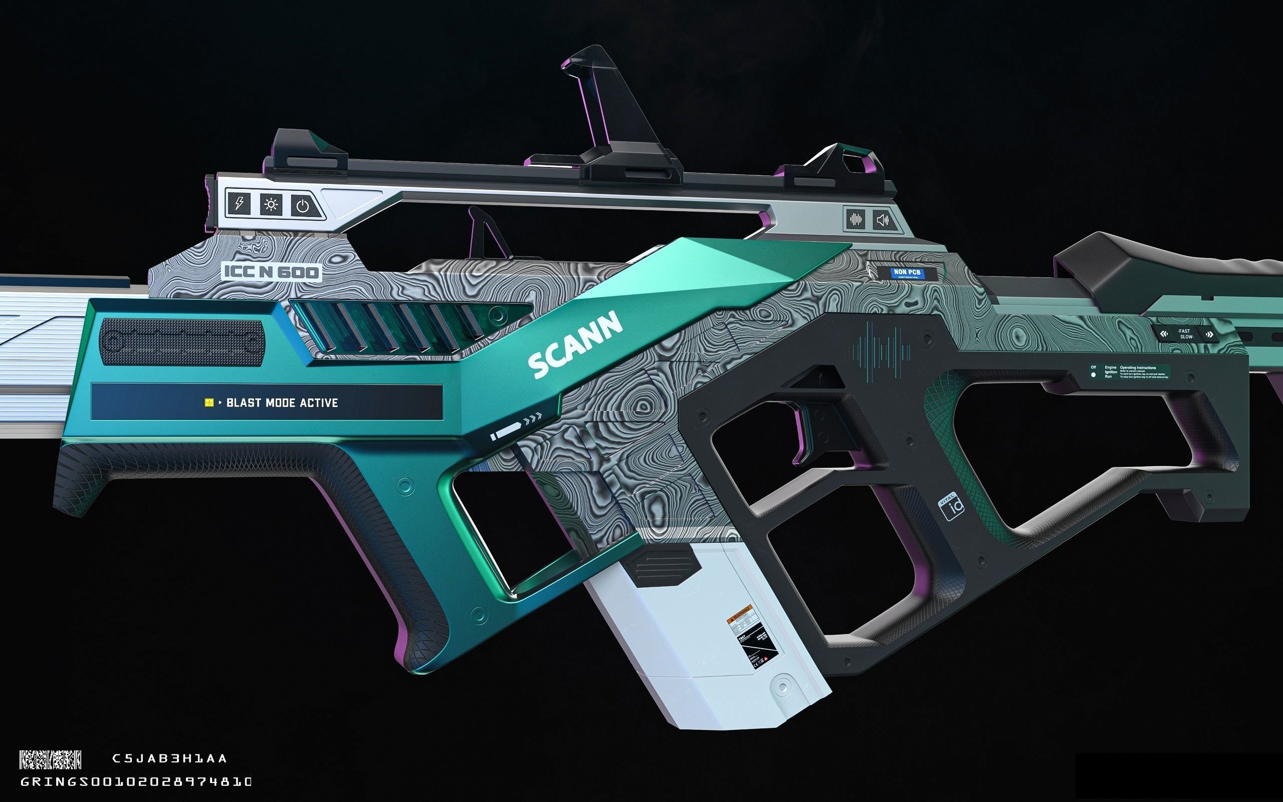 SCANN Weapon Concept Free low-poly 3D model_4