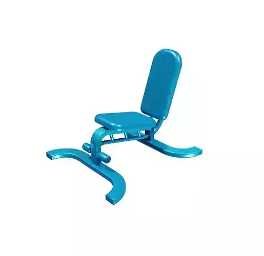 Cartoon Gym Fitness Bench