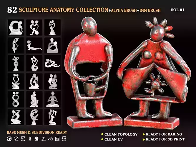 Sculpture Anatomy collection Vol 01