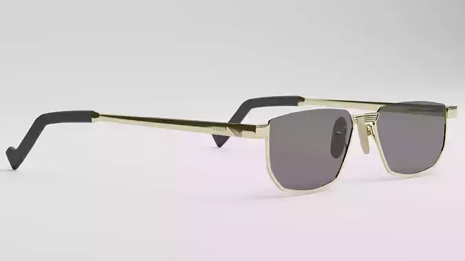 Gucci Rectangle Golden Eyeglasses