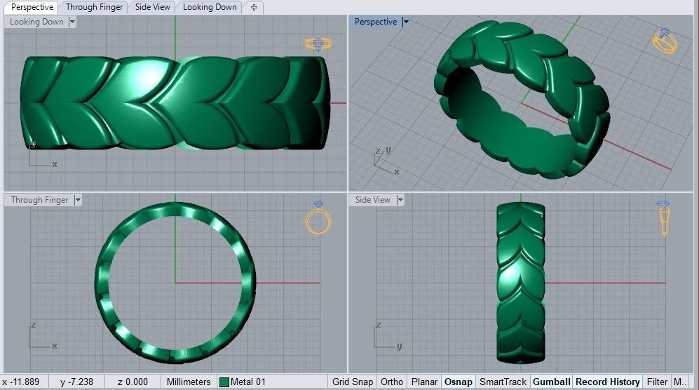 tire ring 3D print model_3