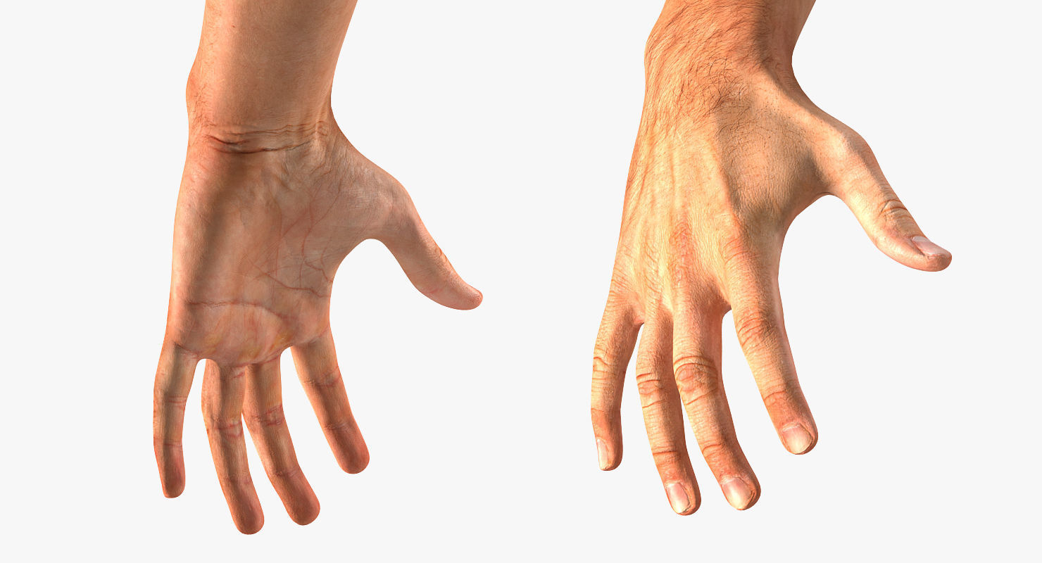 Worker In Orange Overalls Rigged for Maya 3D model_12