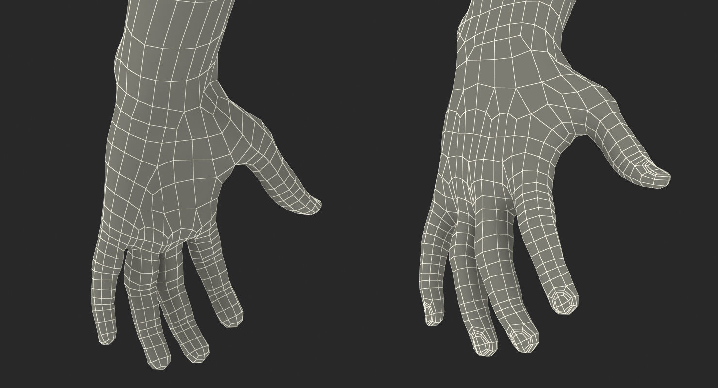 Worker In Orange Overalls Rigged for Maya 3D model_30