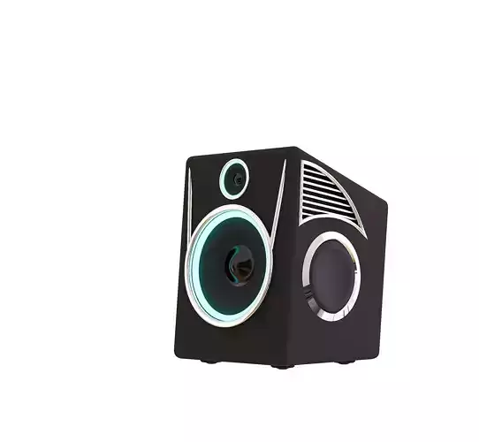 high-frequency modern loudspeaker with illumination