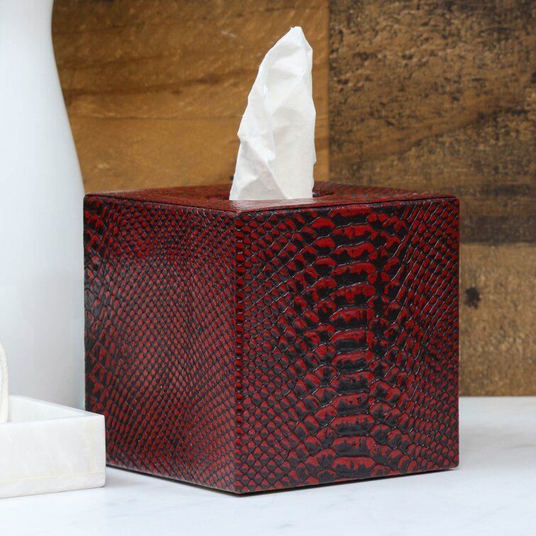 Ruth Genuine Leather Tissue Box Cover 3D model_2