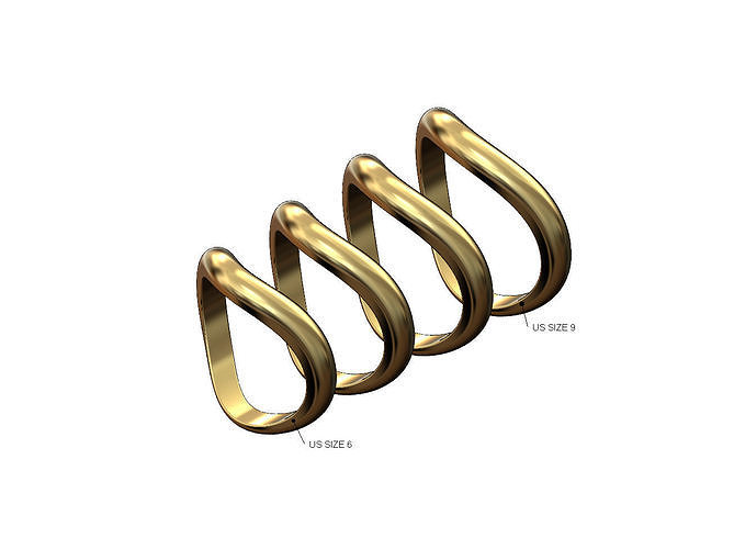 Curved dome stacker band 3D print model
