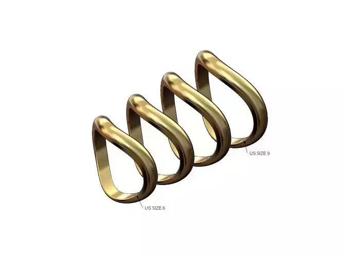 Curved dome stacker band 3D print model