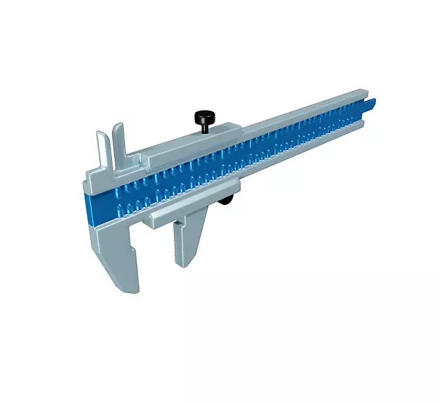 Spectacular Vernier Caliper Toy Low-poly 3D model_0