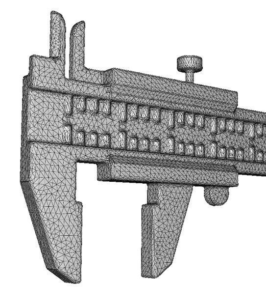 Spectacular Vernier Caliper Toy Low-poly 3D model_6