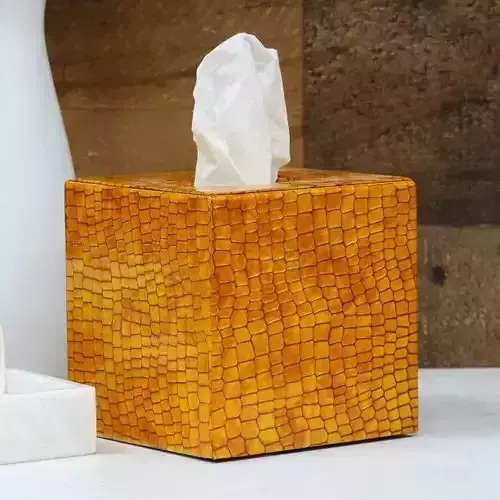 Eva Genuine Leather Tissue Box Cover 3D model