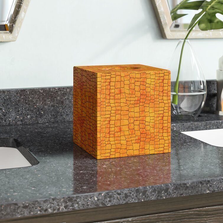 Eva Genuine Leather Tissue Box Cover 3D model_2