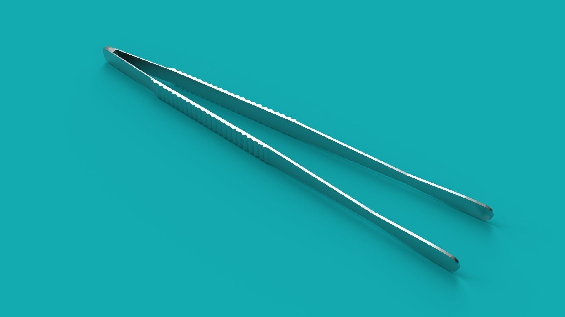 Surgical Tool - Russian Forceps Low-poly 3D model_3