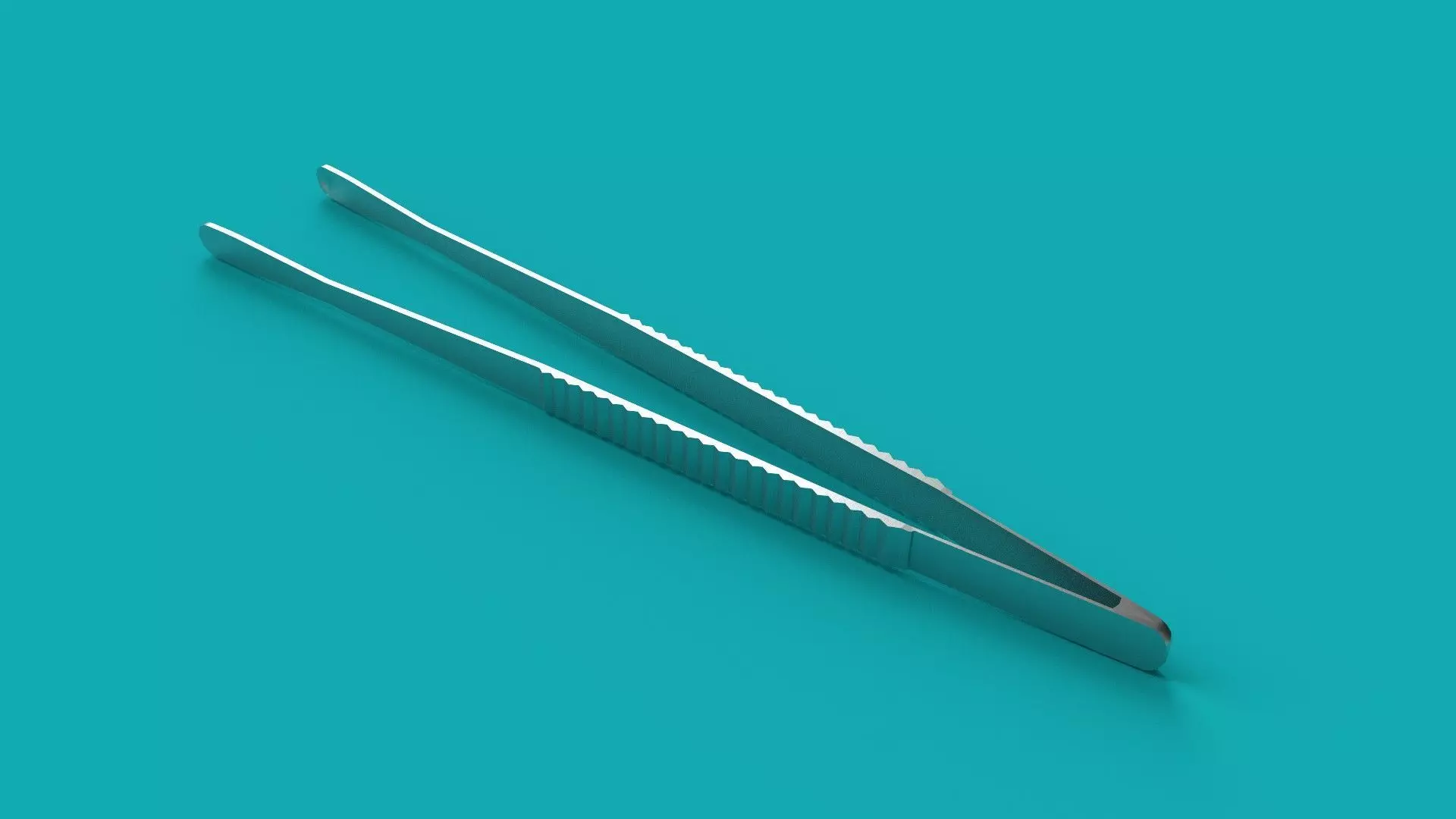 Surgical Tool - Russian Forceps Low-poly 3D model_0
