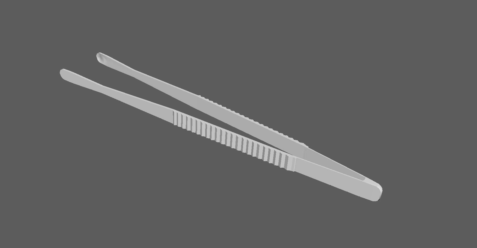 Surgical Tool - Russian Forceps Low-poly 3D model_8