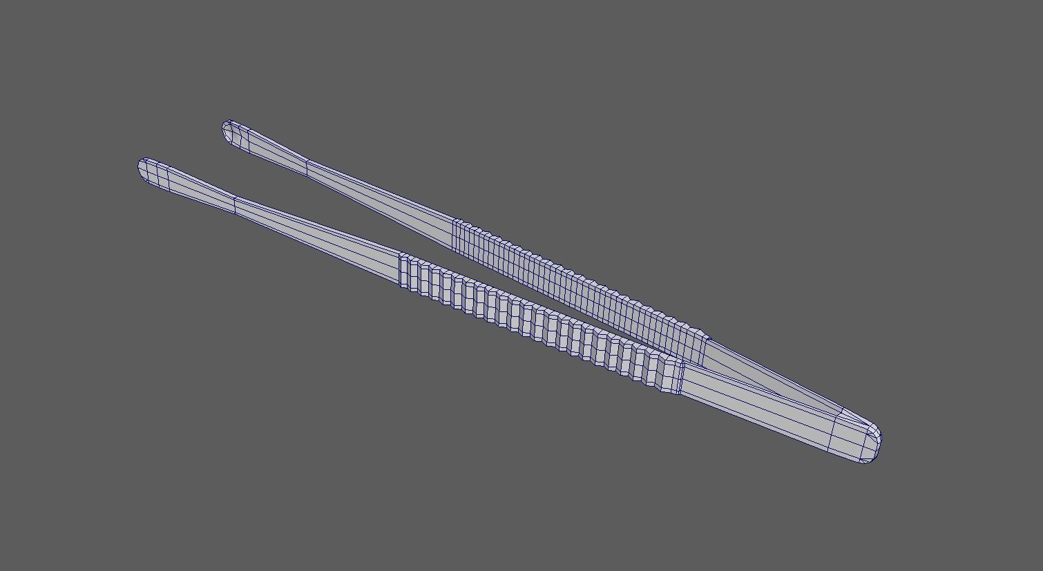 Surgical Tool - Russian Forceps Low-poly 3D model_7