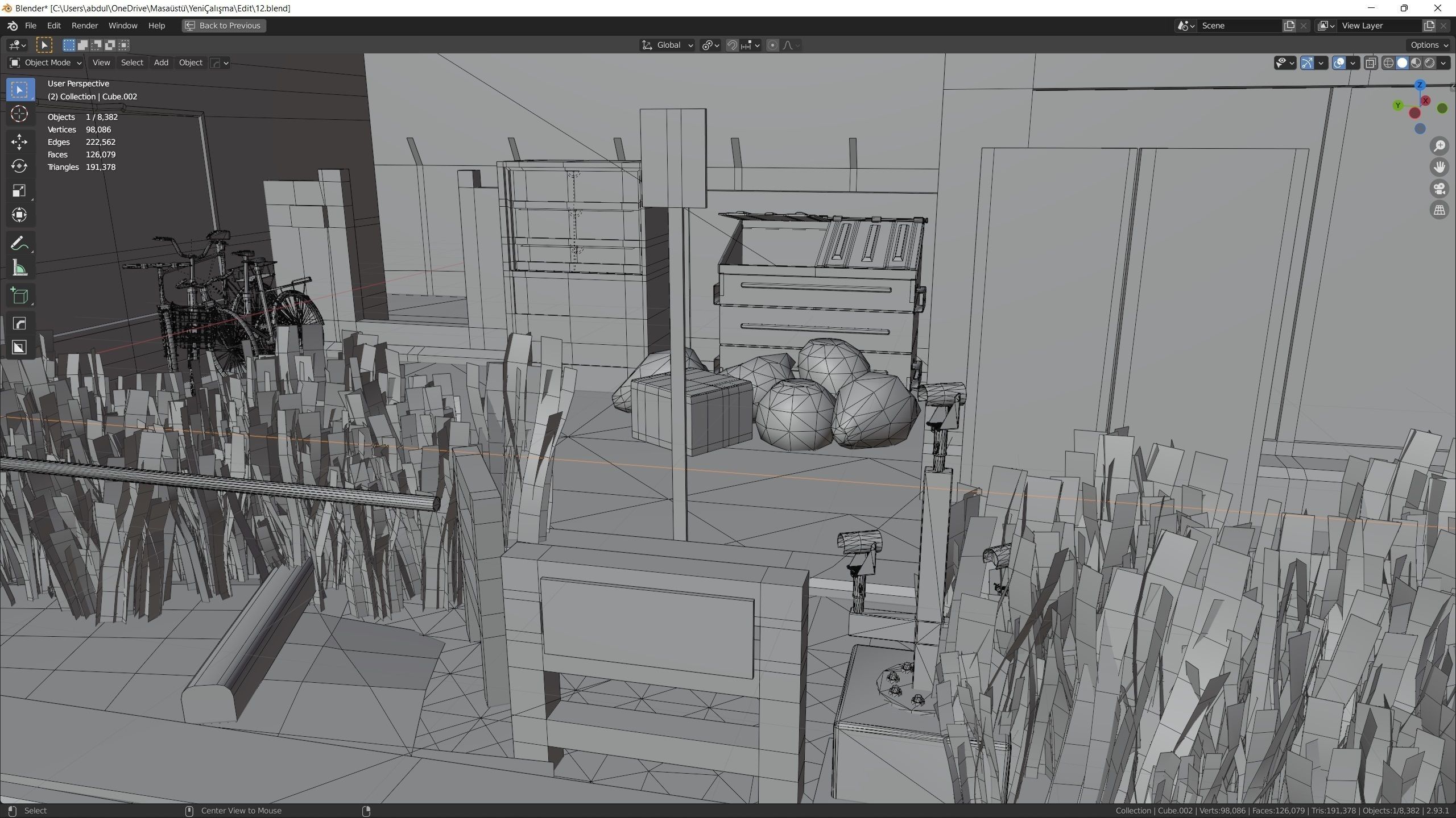 Japanese Train Station Japanese Low-poly 3D model_7