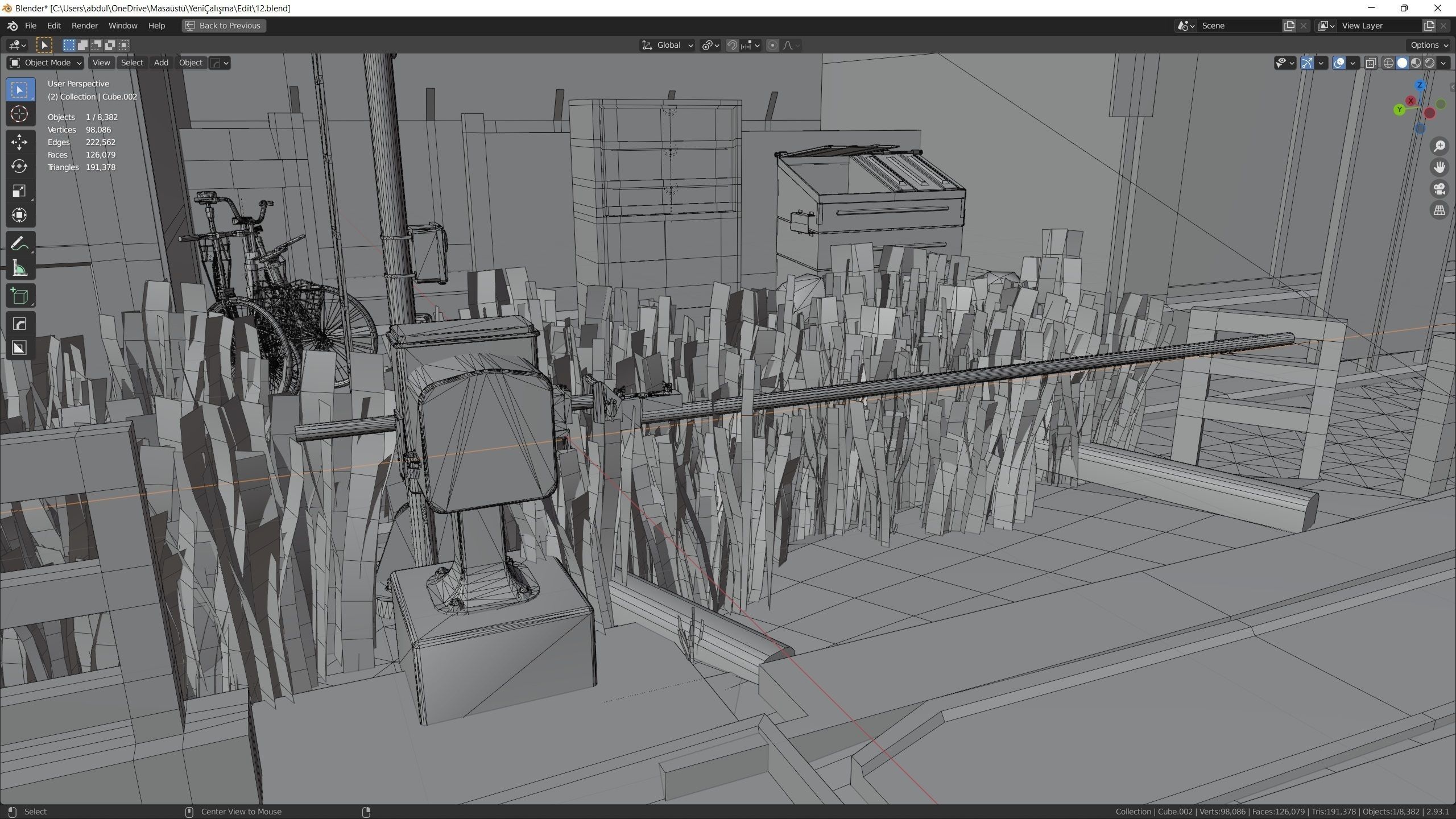 Japanese Train Station Japanese Low-poly 3D model_6