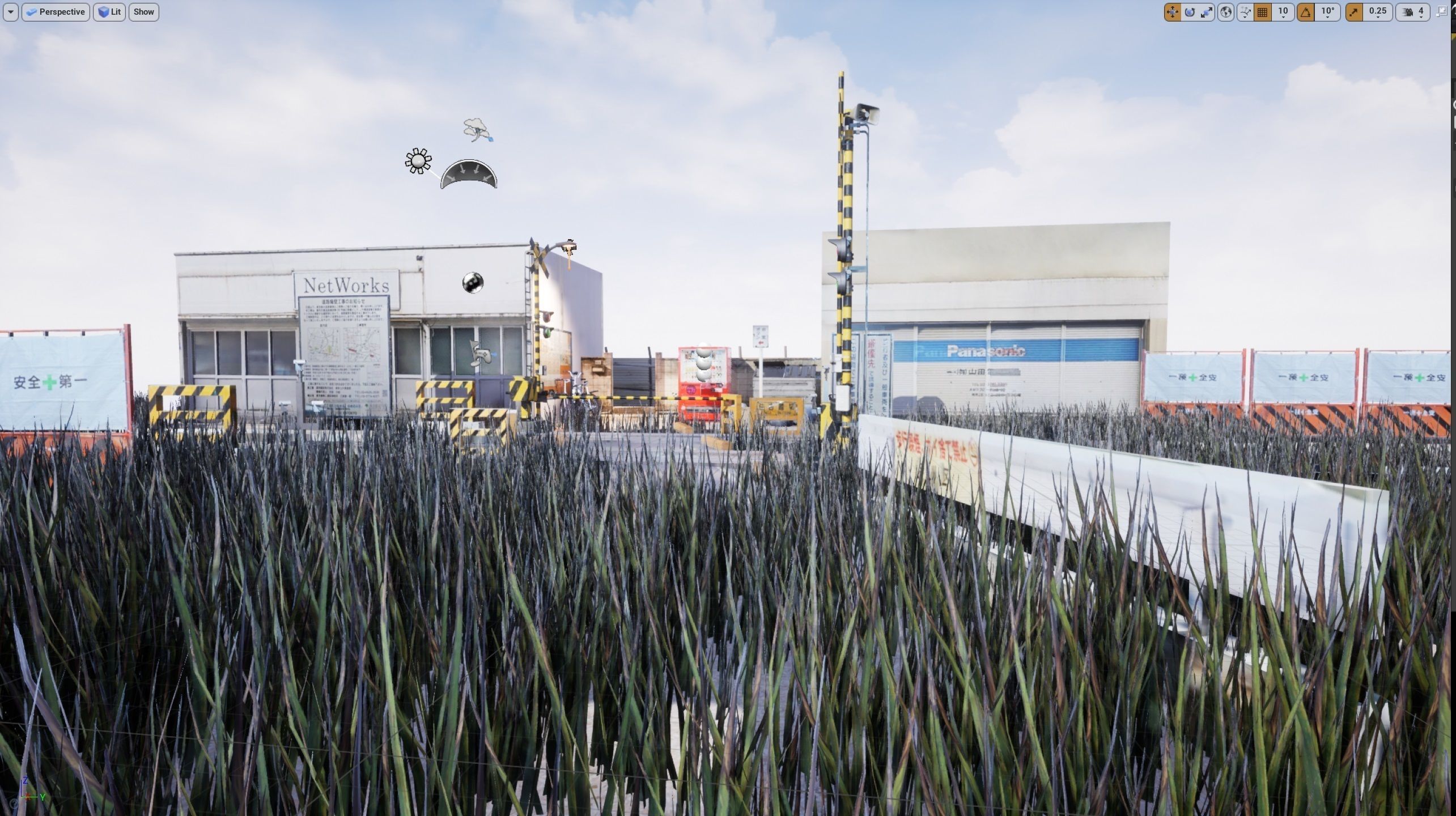 Japanese Train Station Japanese Low-poly 3D model_10