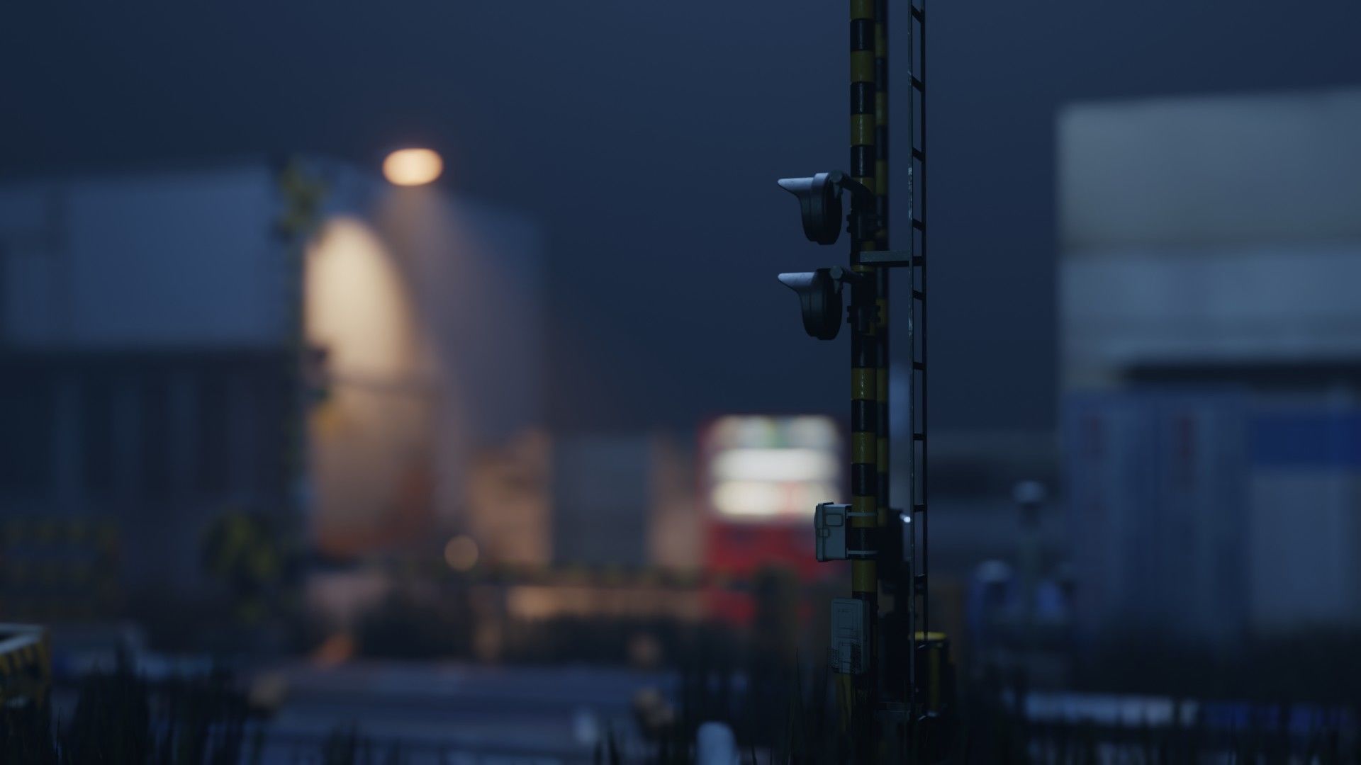 Japanese Train Station Japanese Low-poly 3D model_15