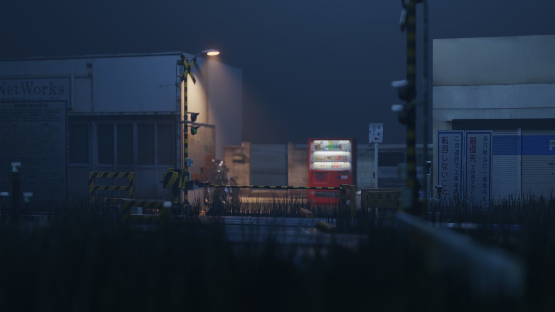 Japanese Train Station Japanese Low-poly 3D model_16