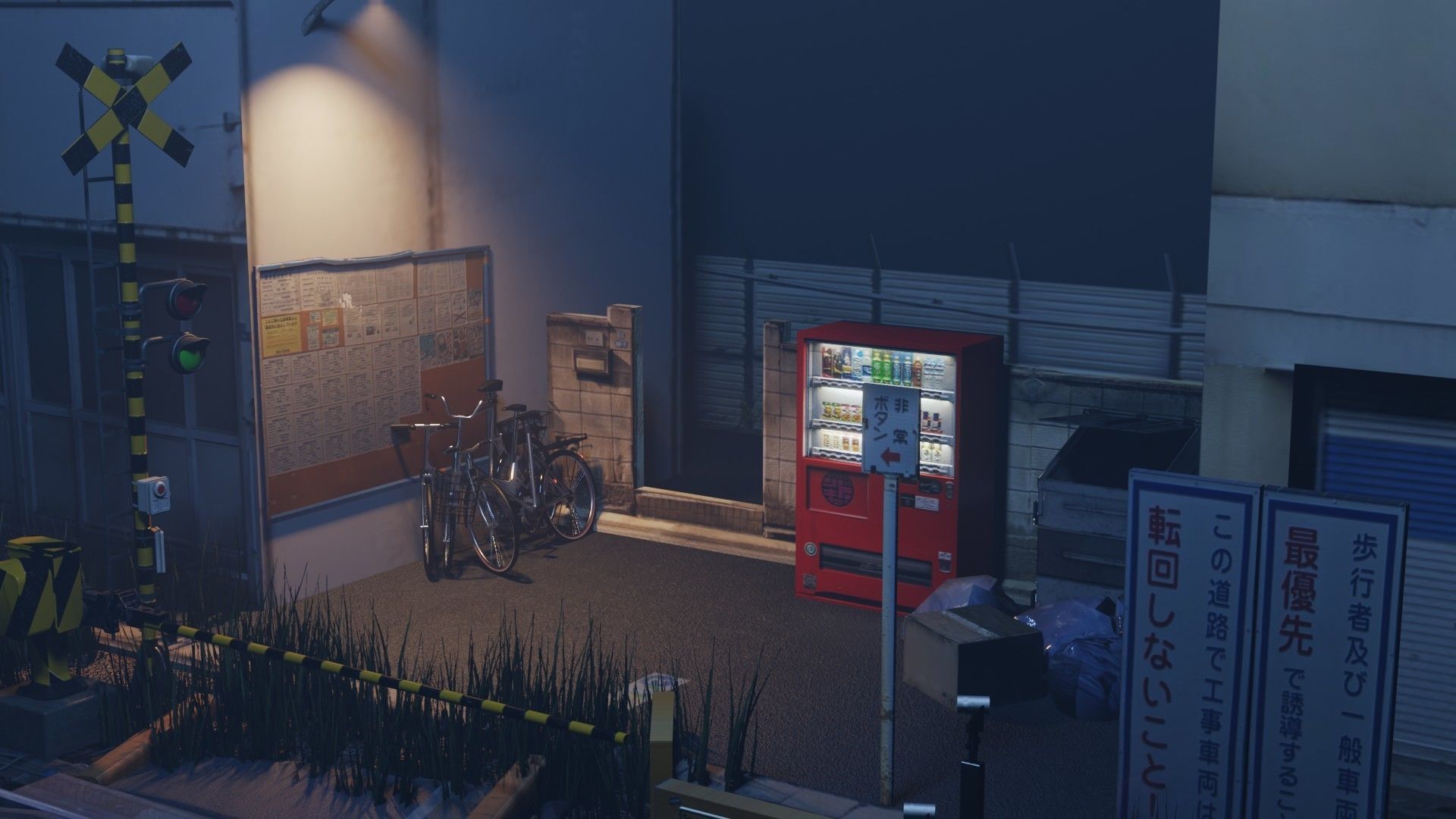 Japanese Train Station Japanese Low-poly 3D model_4