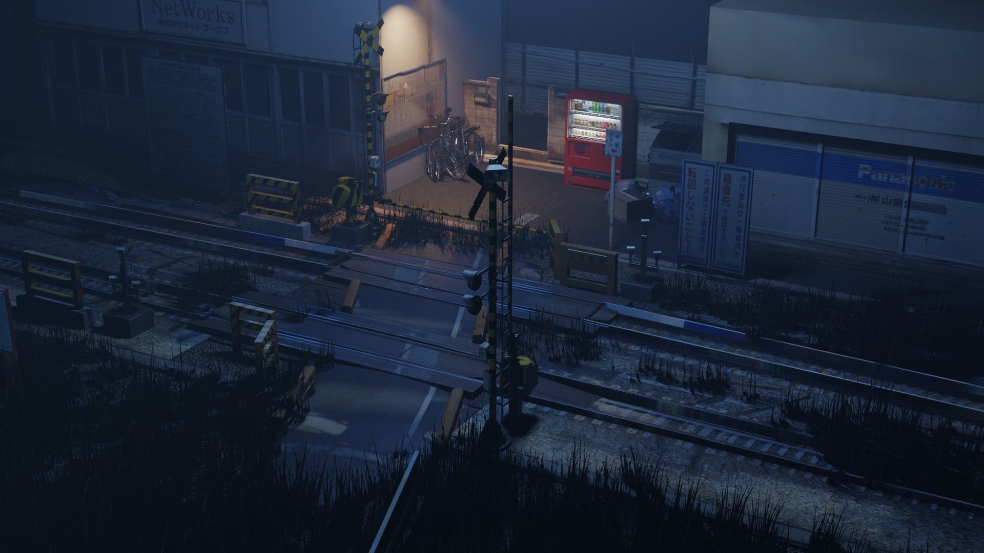 Japanese Train Station Japanese Low-poly 3D model_13