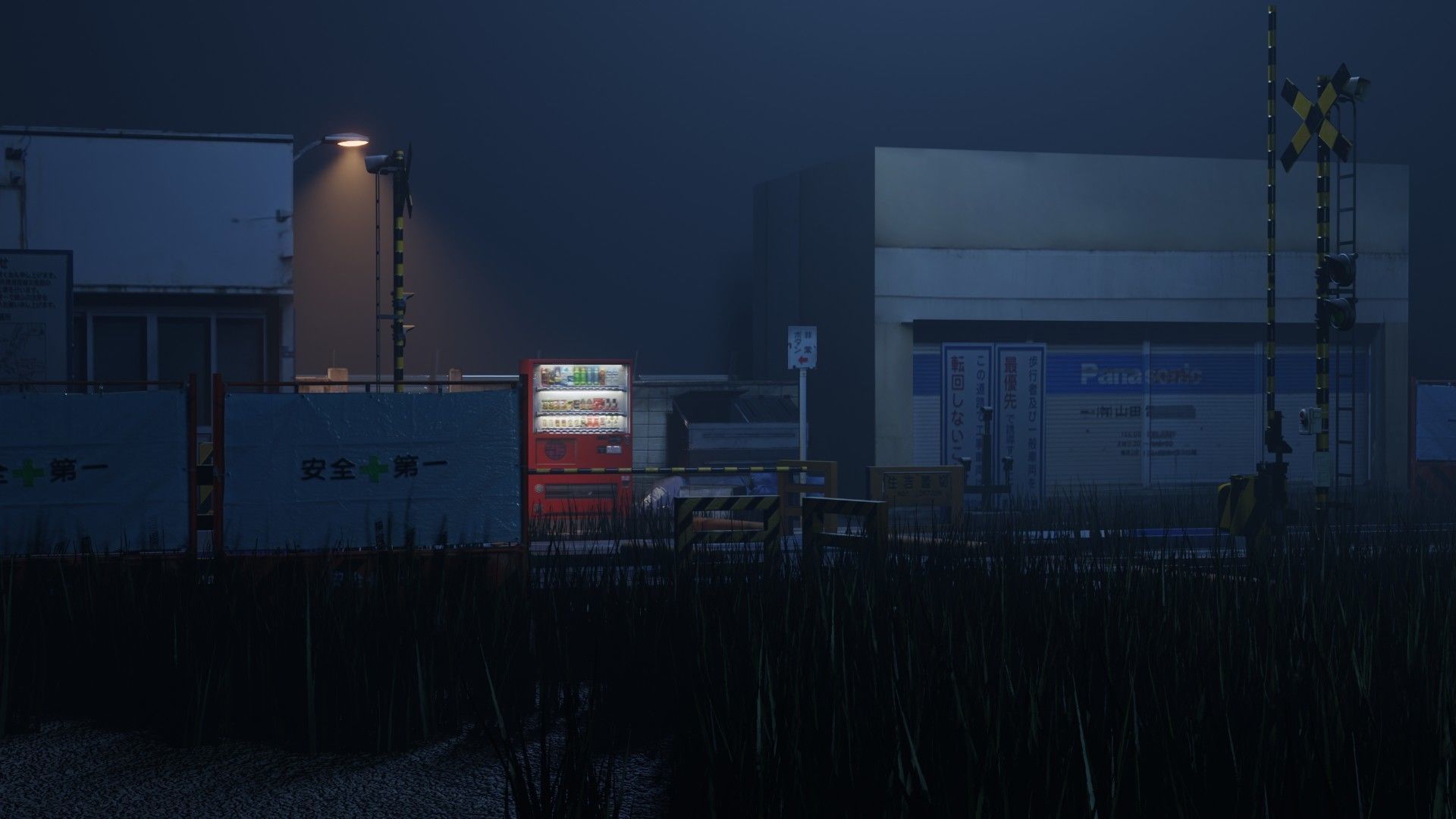 Japanese Train Station Japanese Low-poly 3D model_14