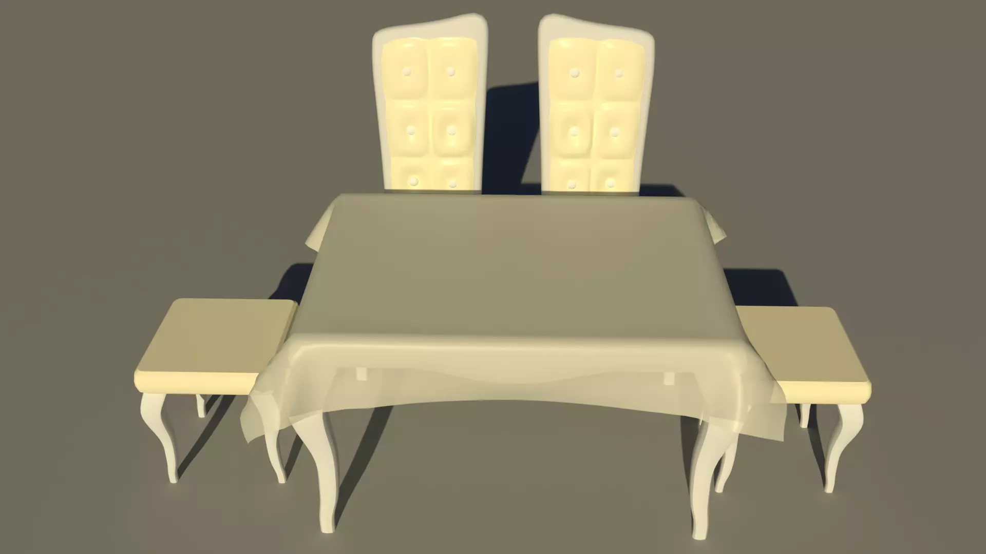 Wedding table 3D model