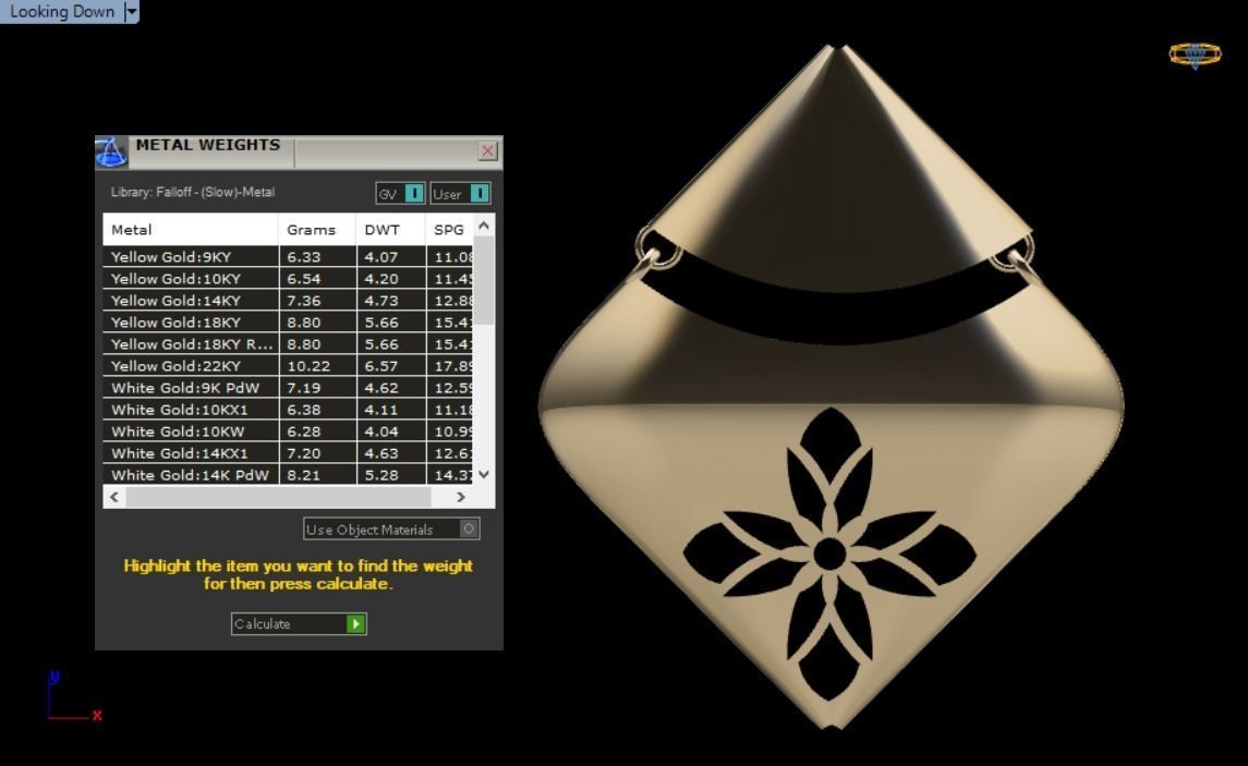 women set earrings and pendant 3D print model_14